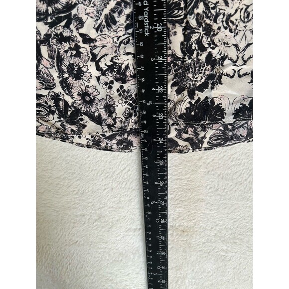 Rebecca Taylor Exclusive 100% Silk Sleeveless Black Floral Size 2 - Picture 7 of 7